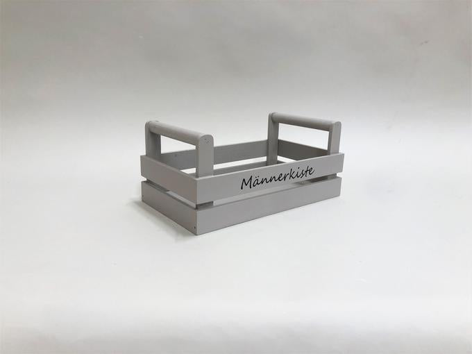 Männerkiste Holz weiss