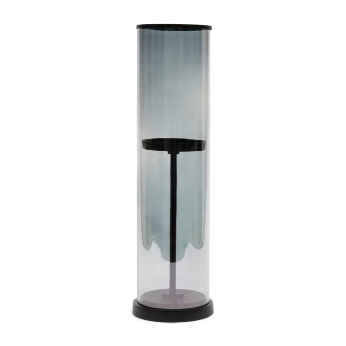 Windlicht Rauchglas H49cm
