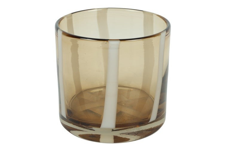 Teelicht braun/beige klein