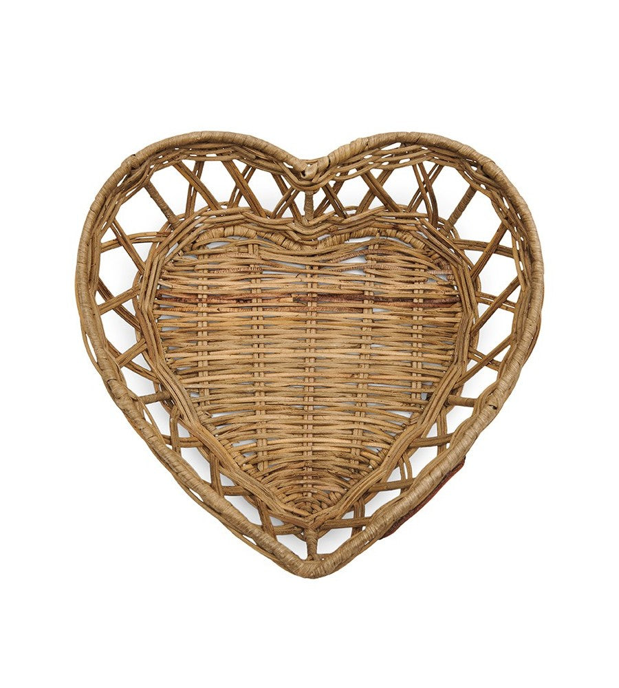 Brotkorb Rattan Herz