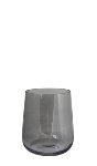 Windlicht rauchgrau H15cm