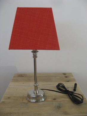 Tischlampe Schirm Orange H 25 cm – Schumachers Feine Weine & Schöne Dinge