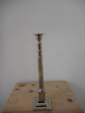 Kerzenständer silber eckig H 31 cm