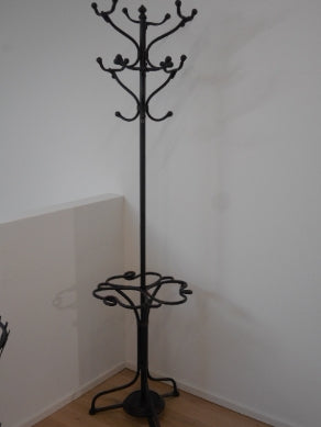 Garderobe gross schwarz m. Schirmständer