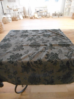 Tischdecke schwarz/grau 130x130 cm