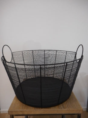 Drahtkorb schwarz D 55cm