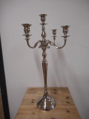 Kerzenständer Nickel H 60cm für 5 Kerzen