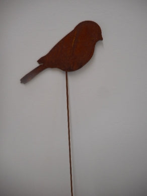 Vogel rost auf Stab H 60cm