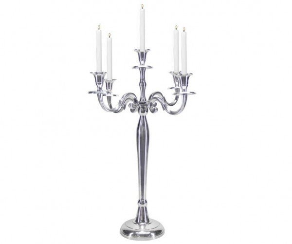 Kerzenständer silber 5er H 58cm