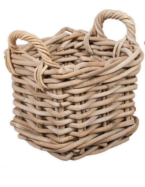 Korb Rattan eckig 35x35cm H 35cm