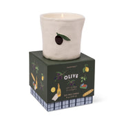 Duftkerze in Keramikgefäss Olive