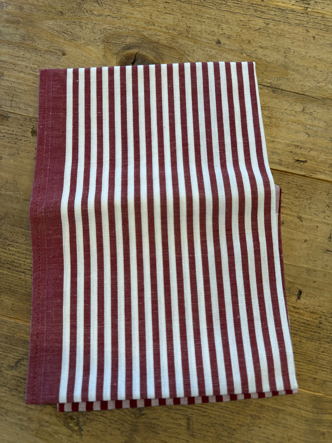 Küchentuch bordaux gestreift