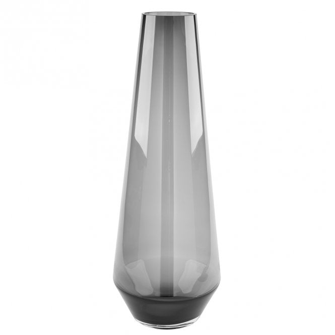 Vase Glas rauchschwarz H36cm D17cm