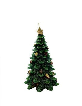 Dekokerze Weihnachtsbaum H19cm