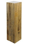 Säule Tannenholz m.Zinkplatte H 100 cm