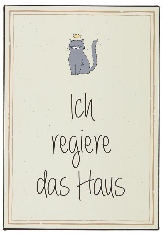 Schild Katze