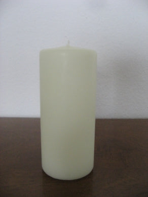 Kerze elfenbein oder weiss H 15cm