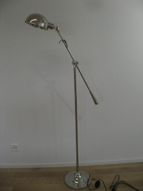 Stehlampe Nickel Höhe 146 cm