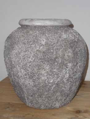 Vase braun/grau H 27cm