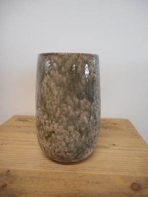 Topf Keramik grün/grau H 24cm