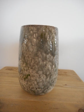 Topf Keramik grün/grau H 30cm