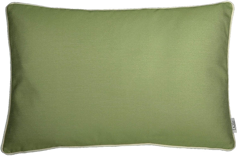 Kissen grün mit weissem Rand 40x60cm