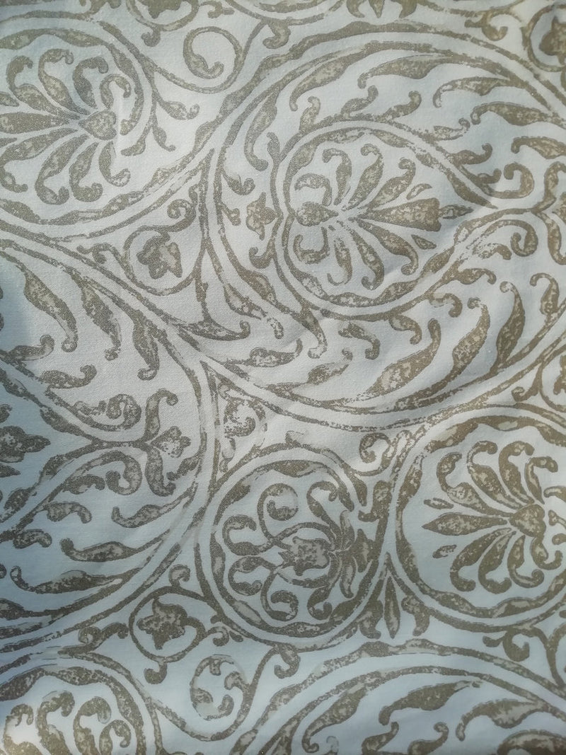 Tischdecke gold/weiss 110x110cm