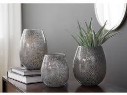 Vase Glas H20cm D19cm div. Farben