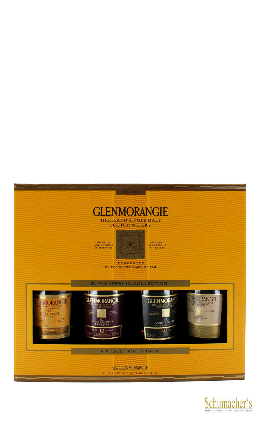 Glenmorangie Geschenkset mit 4 Fl 10 cl