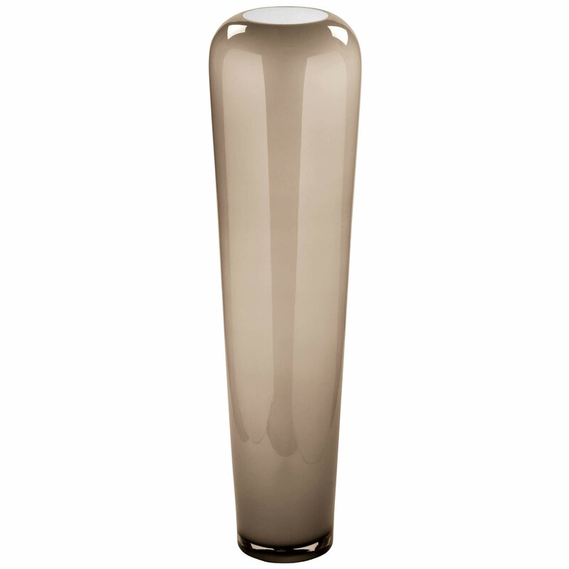 Vase Glas braun H 90 cm Fink