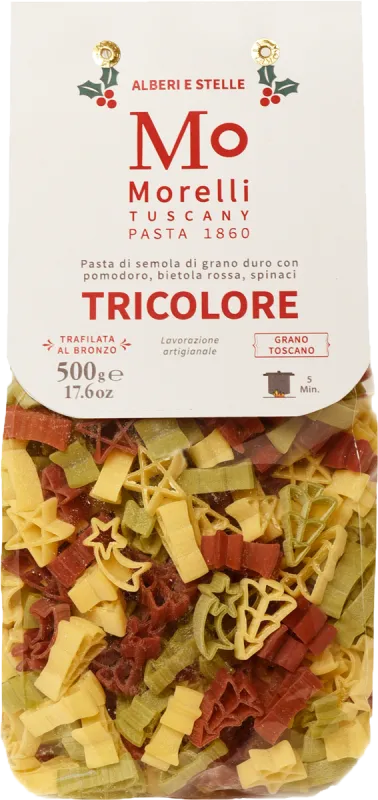 Pasta Weihnachten Tricolore 500g  Morelli Pisa