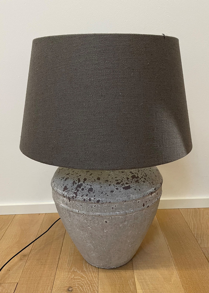 Lampe antic grau m. Schirm grau