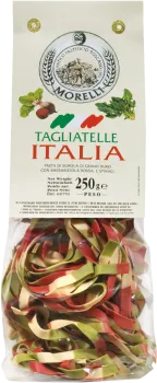 Pasta Tagliatelle farbig Tricolore 250g Morelli Pisa